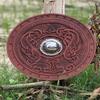 60.96cm Medieval Carved Wooden Shield Viking Valhalla Scandinavian Shield Viking Gift