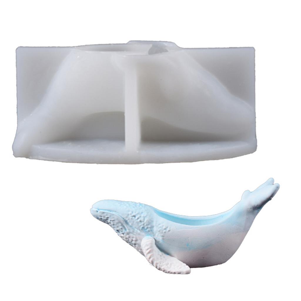 Flexible Candle Cup Molds Crafting Moulds Whale Shape Easy Demolding Moulds Candle Holder Molds Candle Stand Molds