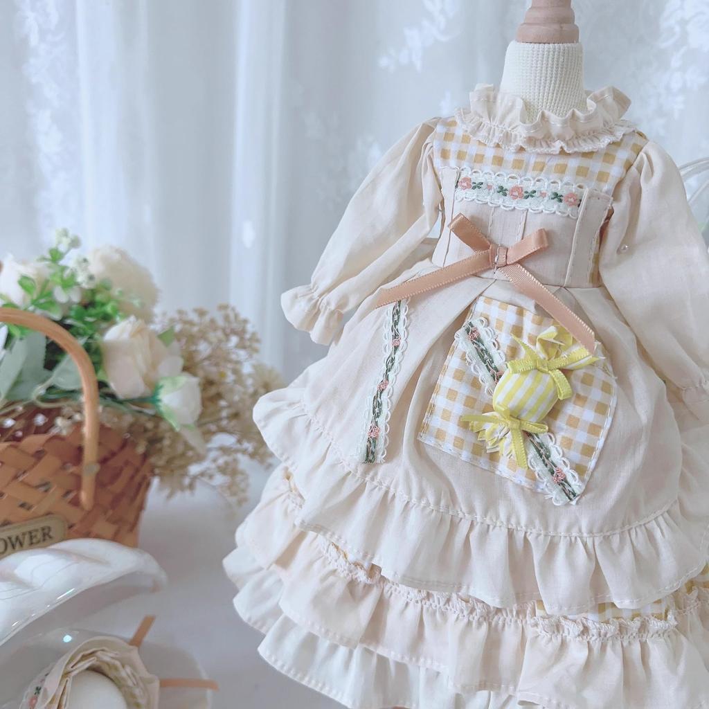 ХАМРЕТИППЗ БЖД Шарнирная кукла Кукла одевалка Костюм куклы Одежда горничной Кукла на шарнирах Кукла одевалка Платье принцессы Шампань цвета Принцесса Милая