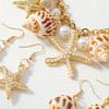 Mermaids Costume Jewelry Set Starfishes Seashells Conch Bracelet Necklace Shell Earrings Beach Jewelry Set for Women