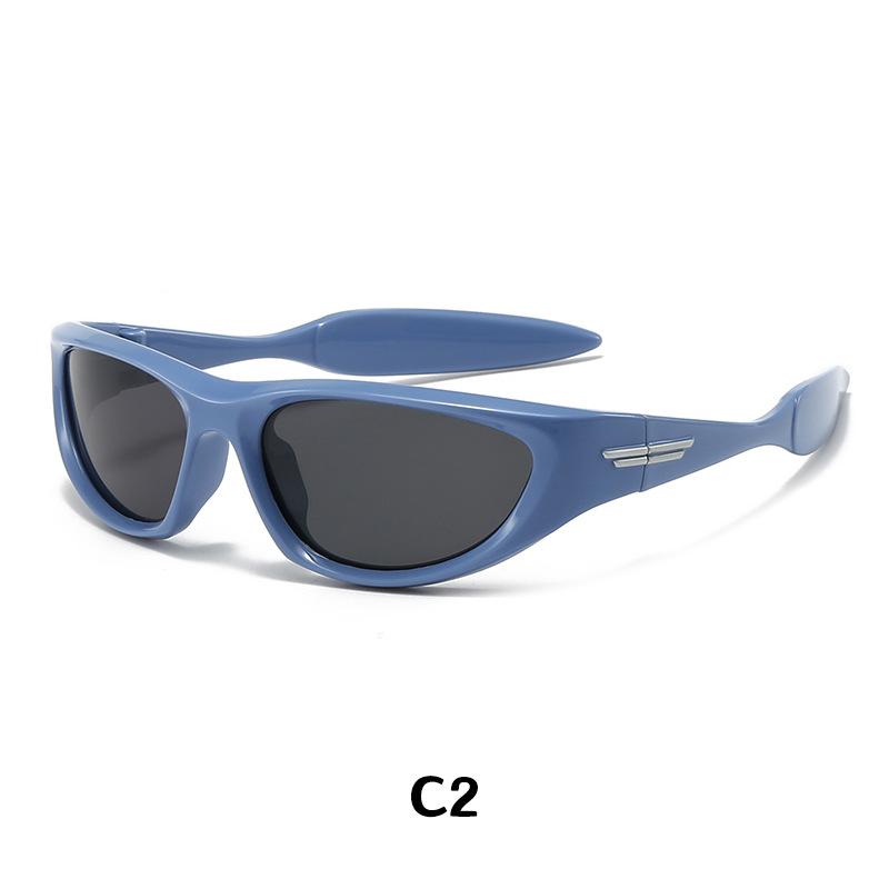 Kids UV Protection Sunglasses Fashion Sports Riding Silicone Frame Childrens Glasses 23087