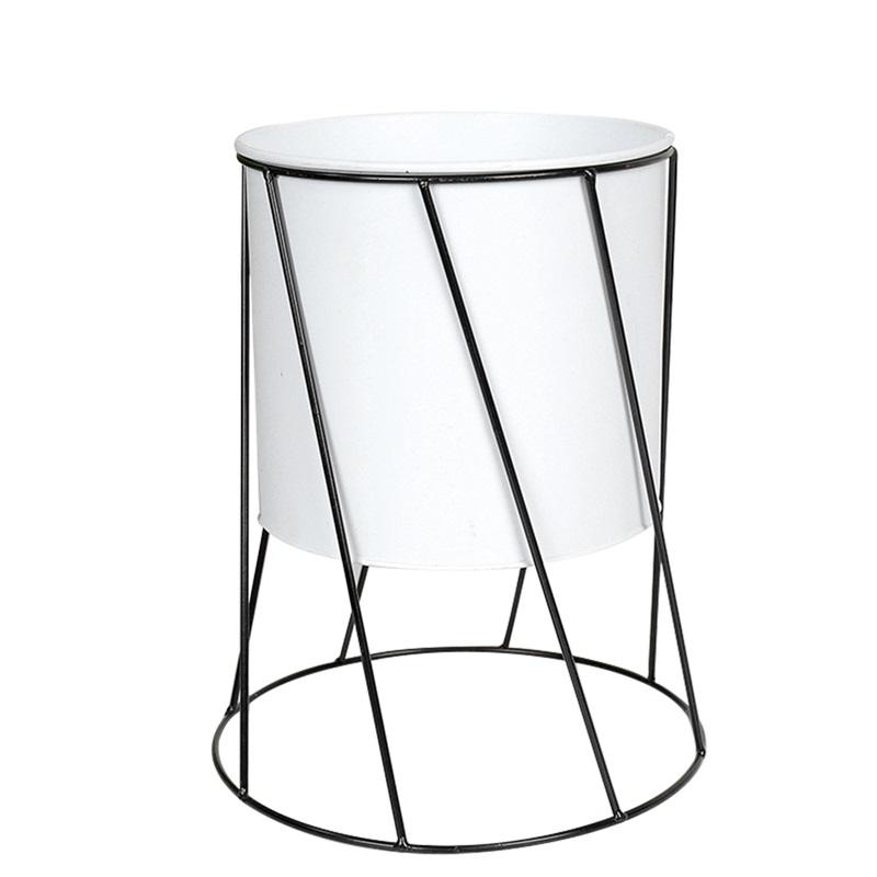 Горшок для цветов бонсай в скандинавском стиле, креативная железная ваза для растений, подставка для кашпо, держатель для сада, балкона, декоративная полка для цветочной вазы