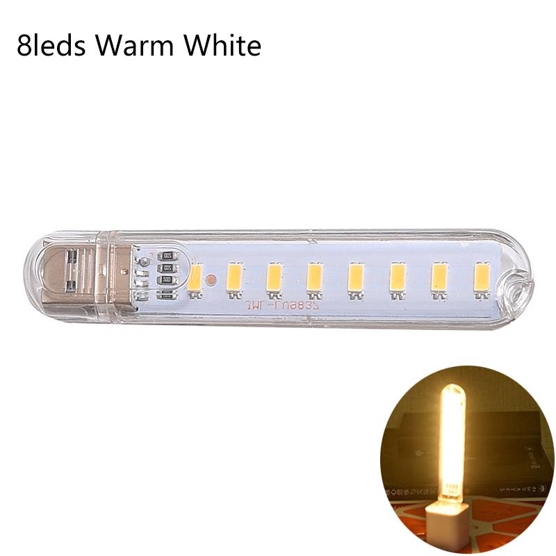 Мини-USB-книжные фонари Портативные USB-светодиодные лампы DC 5 В Ультра яркая лампа для чтения для Power Bank Кемпинговые ПК Ноутбуки USB-ночники