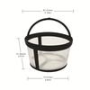 Stainless Steel/Nylon Mesh Coffee Filter Basket Reusable Coffee Filter Portable Tea Espresso Filter Screen Coffee Accessories
