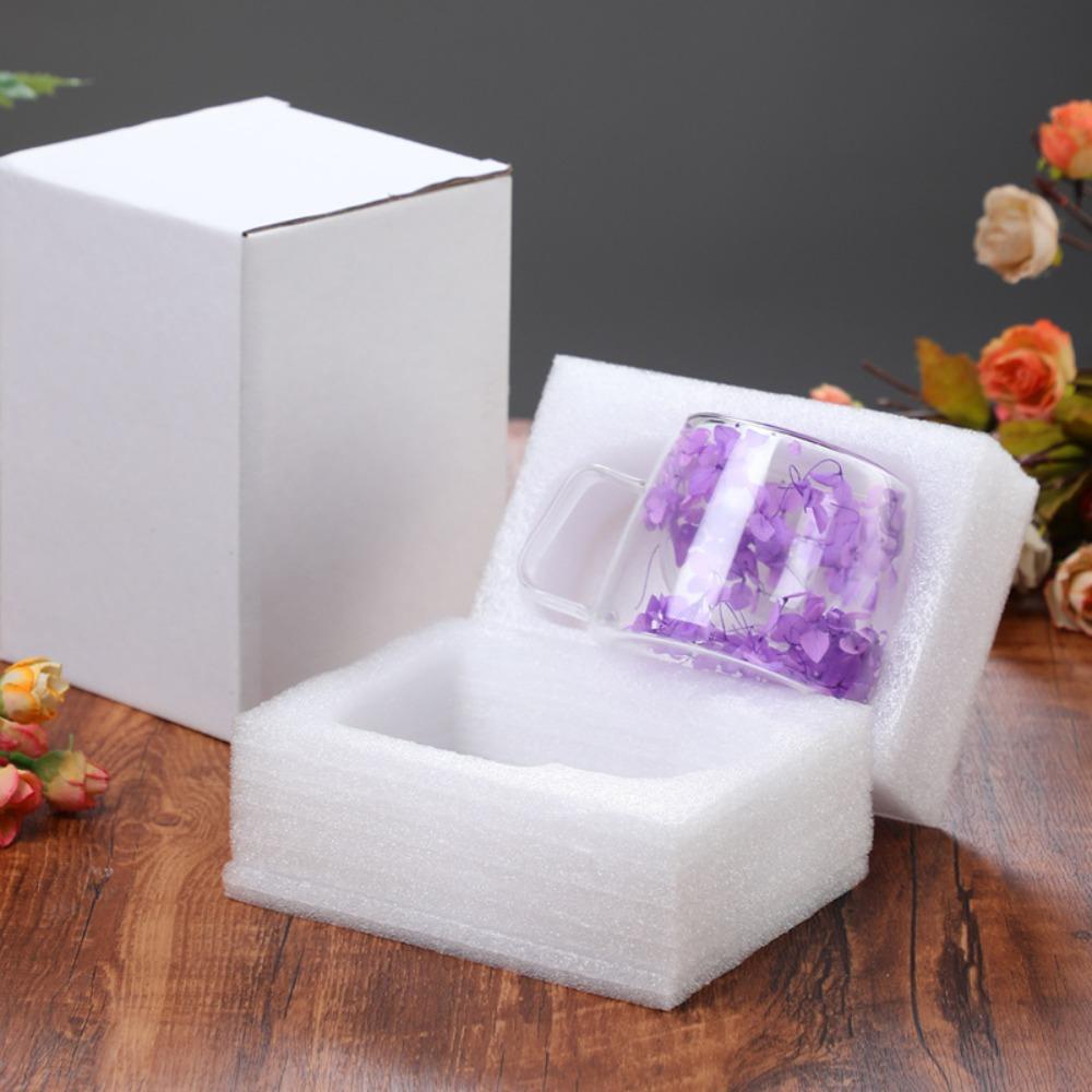 Double-layer Double-layer Glass Cups Clear Glass Beverages Storage New Latte Cup  Home