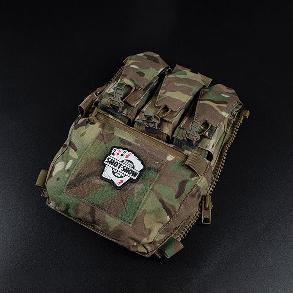 Задняя панель с застежкой-молнией на задней панели, карман для мультитулов, охотничий жилет, штурмовая задняя панель, быстросъемный чехол, пейнтбол, страйкбол, аксессуары