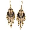 [E5882] - 'Diva' Designer Earrings Black
