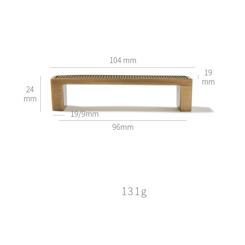 Luxury Brass Drawer Knob Vintage Cabinet Wardrobe Pull Handle Antique Bronze Kitchen Hardware Furniture Drawer Home Renovation