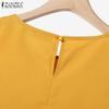 ZANZEA Womens Tank Tops and Shorts Summer Two Piece Suit Sets