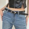 Jeans Belt Y2K Moon Pin PU leather Belt Korean Waist Strap Female Waistband Casual Belt Accessories