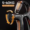 Men's Adjustable Hand Grip Strengthener, 5-60KG, with Mechanical and Electronic Counting for Professional and Student Fitness Workouts