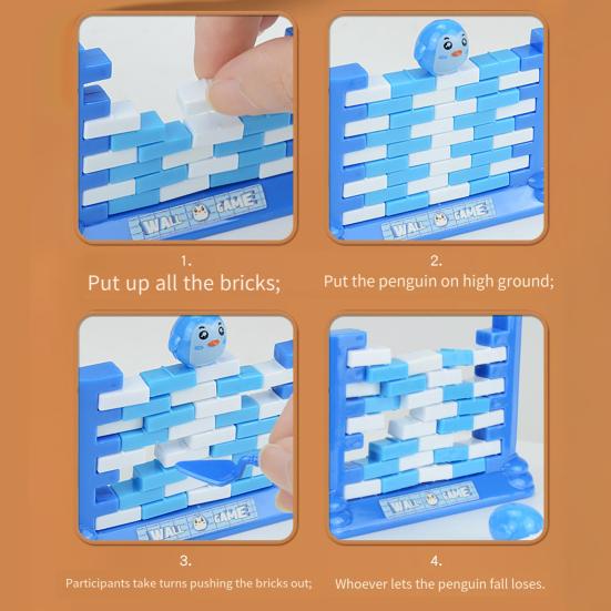 Игра «Нажми на кирпичную стену», мини-строительные блоки, укладка, развивающая игрушка, интерактивная игра для родителей и детей, настольная доска для малышей и мальчиков