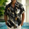 Short-sleeved shirt, summer vacation, loose-fitting, casual, beach-style, trendy shirt