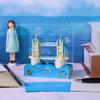 London Twin Towers Bridge Mini 3D Memo Pad Tear Off Paper Cube with LED Light Creative Building Desk Stationery Gift