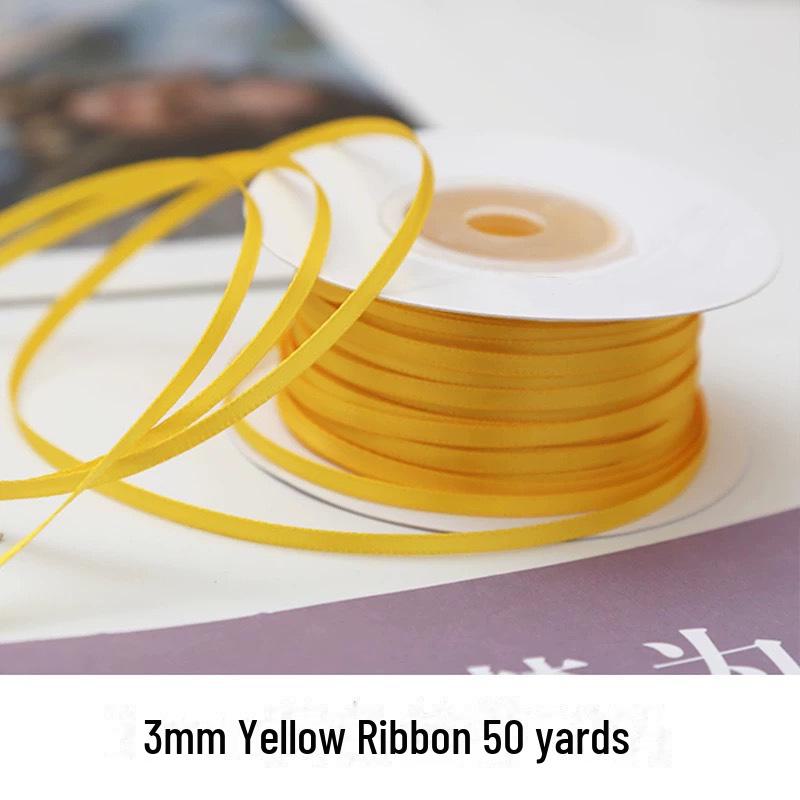 0,3 см двухсторонняя полиэстеровая лента для самостоятельной упаковки подарков и аксессуаров для волос