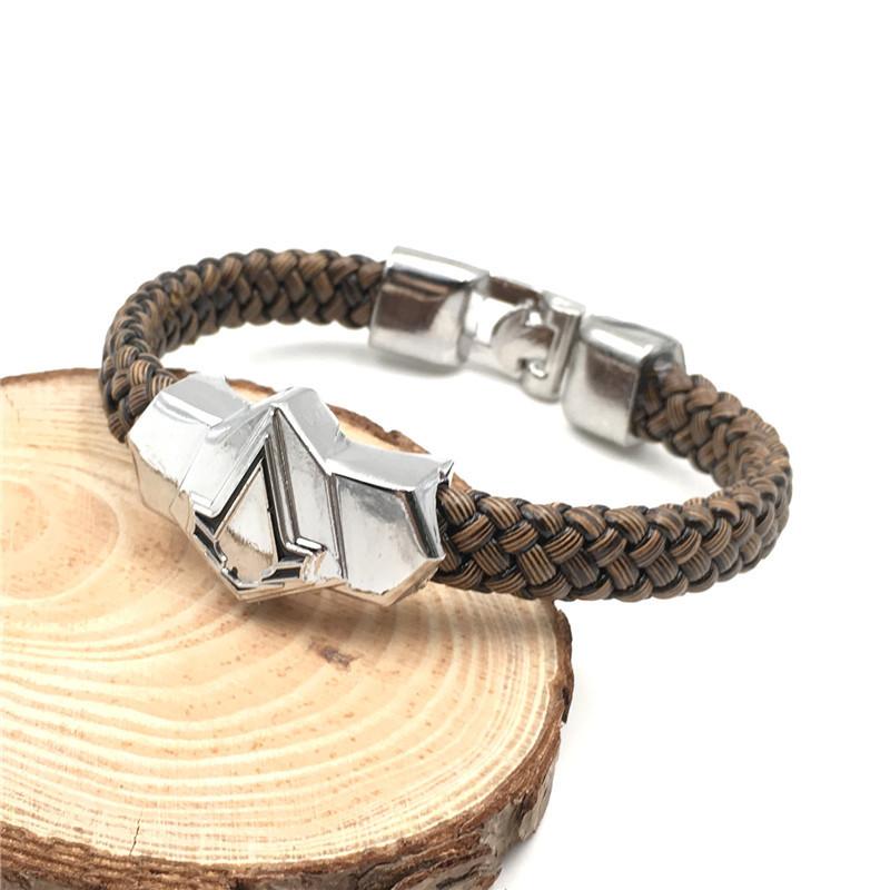 Наруто Аниме Ниндзя Унисекс Сплав Браслет Гальванизированный Дизайн Листа Коллекционный для фанатов Сувенир для путешествий Корпоративный подарок