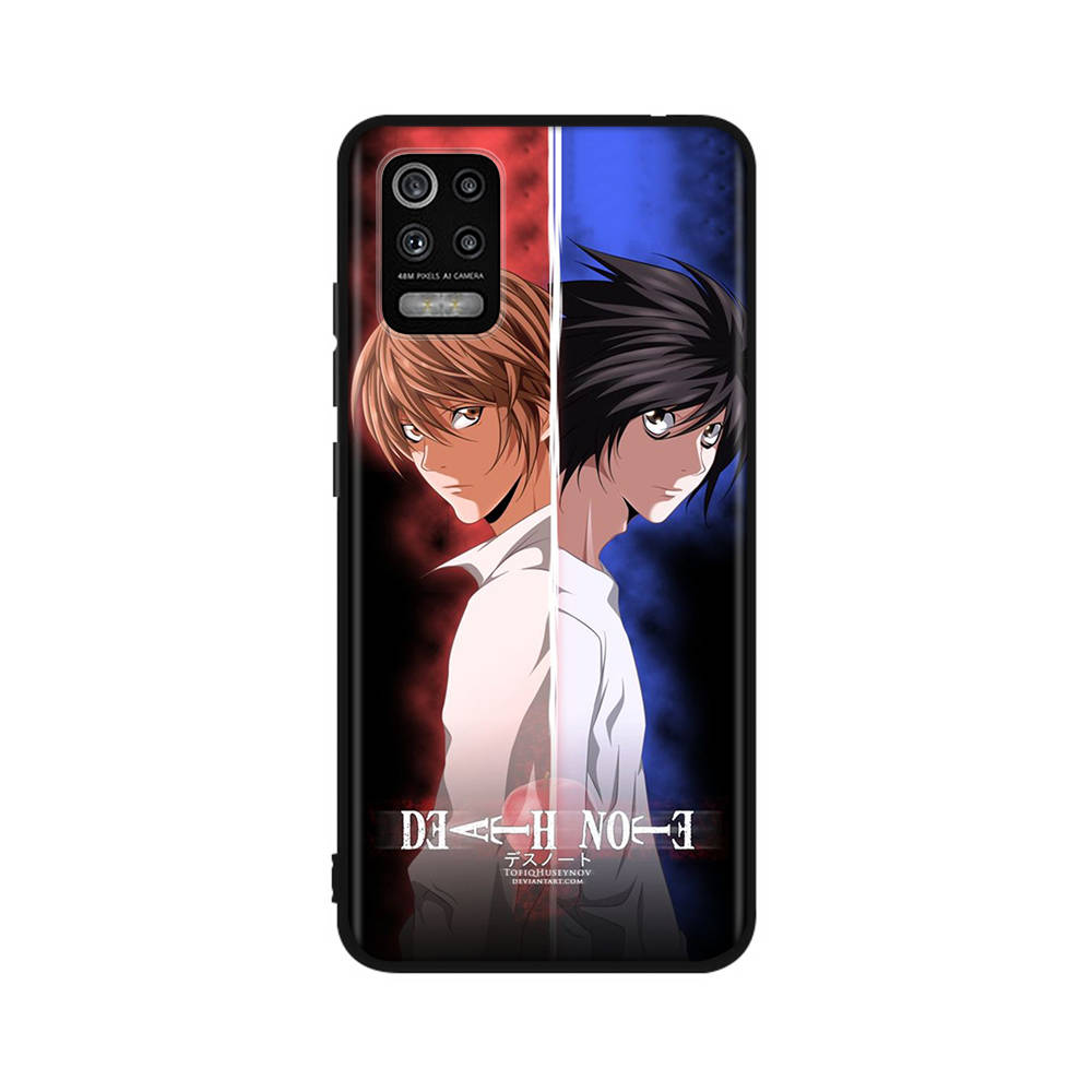 Чехол DT21 Death Note для OPPO Reno 8 6 5 4 Pro Find X3 A17 A31 A38 A40 A53 A54 A55 A74 A76 A78 A77 A80 A94 A95 A96 Lite черный мягкий чехол