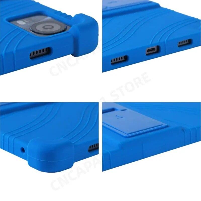 Чехол для Teclast T60 2023 Чехол 12" Планшетный ПК Kickstand Funda с 4 противоударными подушками безопасности Детская безопасность Мягкий силикон