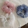 Bow Pleated Scrunchies Ribbon Oversized Hair Ropes Ins Polka Dot Scrunchies  Ponytail Holder