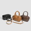 Bowling Bag Niche Pillow Bag New Small Handbag Women's Leather Shoulder Messenger Bag Hair