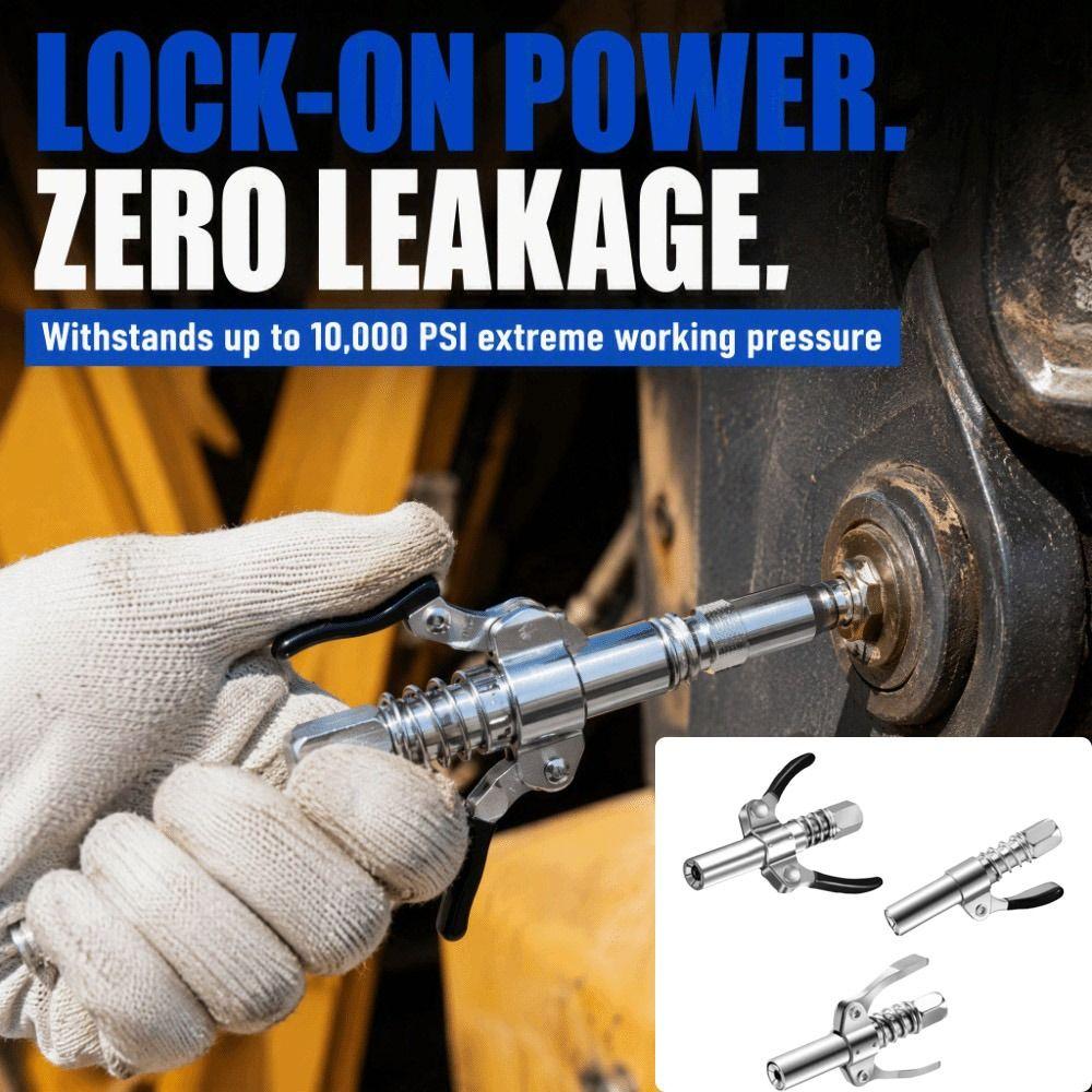High Pressure Grease Nozzle Heavy Duty Grease Coupler Grease Tool Nozzle Electropneumatic