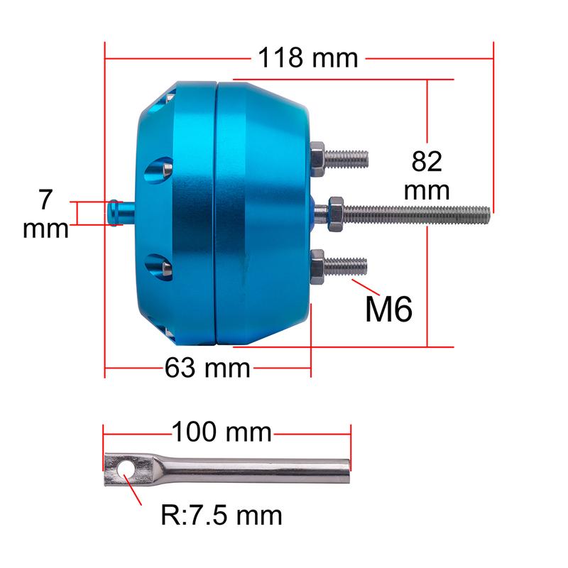 Auto 2.00" Billet Aluminum Turbo Actuator Wastegate For Garrett T3, T3.5 and T4 turbo chargers blow off valve