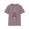 Unisex Softstyle T-Shirt Festive Christmas Tree Minimalist Holiday