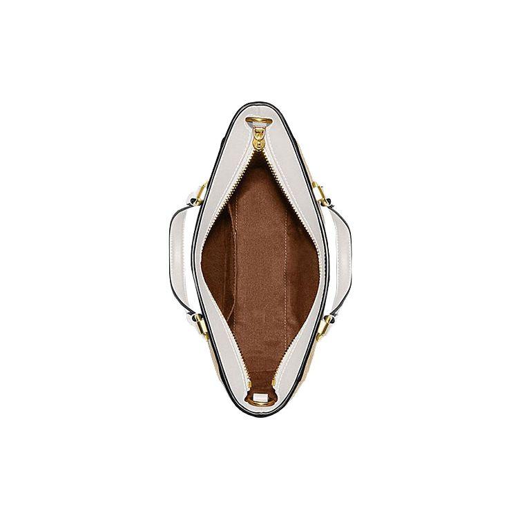 Coach Алиса 21 Классическая Монограмма Застежка-молния Кожаная Наплечная Сумка-кроссбоди Маленькая Женская сумка Светло-коричневая CA613-IMDQC