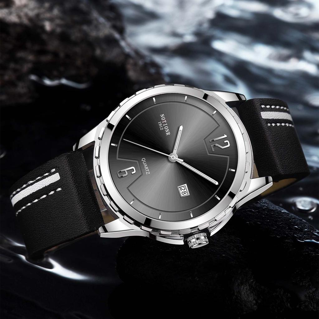 Минималистичные кварцевые часы мужские повседневные часы деловые часы часы с календарем мужские спортивные часы