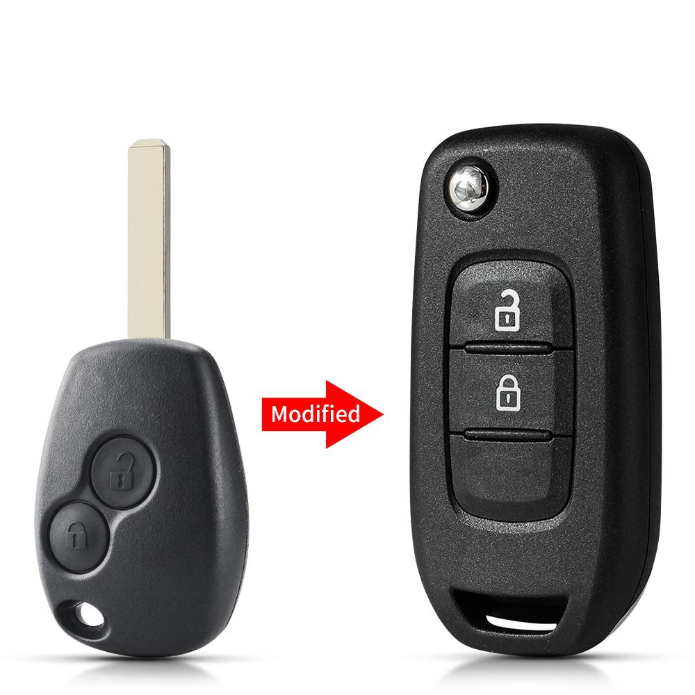 KEYYOU 2/3BN Для Renault Megan Modus Clio Modus Kangoo Logan Sandero Duster Opel Almera Для NISSAN ALMERA Модифицированный Корпус Автомобильного Ключа