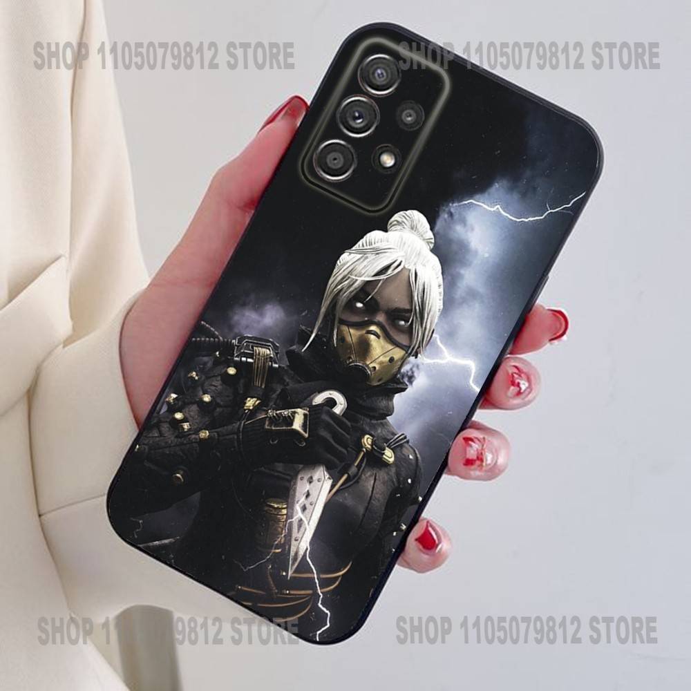 Чехол для телефона Apex Legends Wraith для Samsung S25, 24, 21, 22, 23, 30, Ultra, 20, Plus Черный мягкий силиконовый чехол