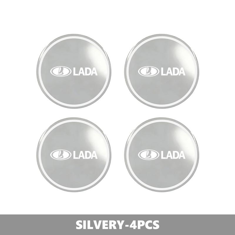 4pcs Car Wheel Center Hub Cap Badge Logo Sticker Auto Decorative Accessories For Lada Niva Priora 4x4 Urban Vesta Granta Riva SS15