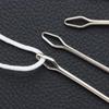 Tools Clip Tweezers Elastic Rope Threader Wearing Threaders Guide Stainless Steel Easy Threaders