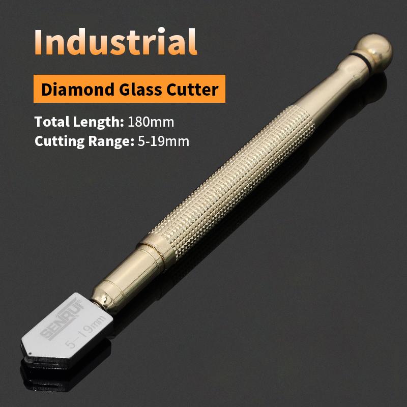 1 шт. Многоцветный профессиональный плиткорез для стекла, портативный стеклорез с алмазным наконечником, нож для стекла ручной инструмент