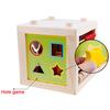 Центр деятельности «Лабиринт из бисера» для детей — Деревянная игрушка-куб 5 в 1, обучающие игрушки для счетов