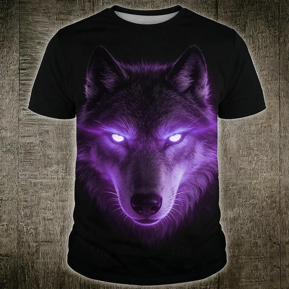 Men's Dragon T Shirt Short Sleeve T shirt 3D Print Crew Neck Shirt Designer Gothic Party Street Casual White Summer Spring