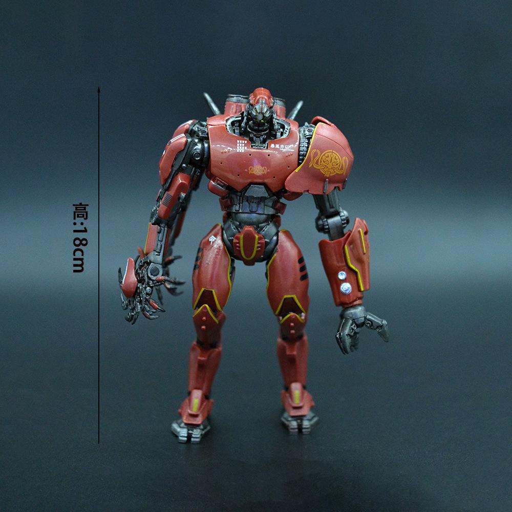 Тихоокеанский рубеж 2 Багровый тайфун Светящийся мех Набор экшн-фигурок в стиле научной фантастики с двойными клинками