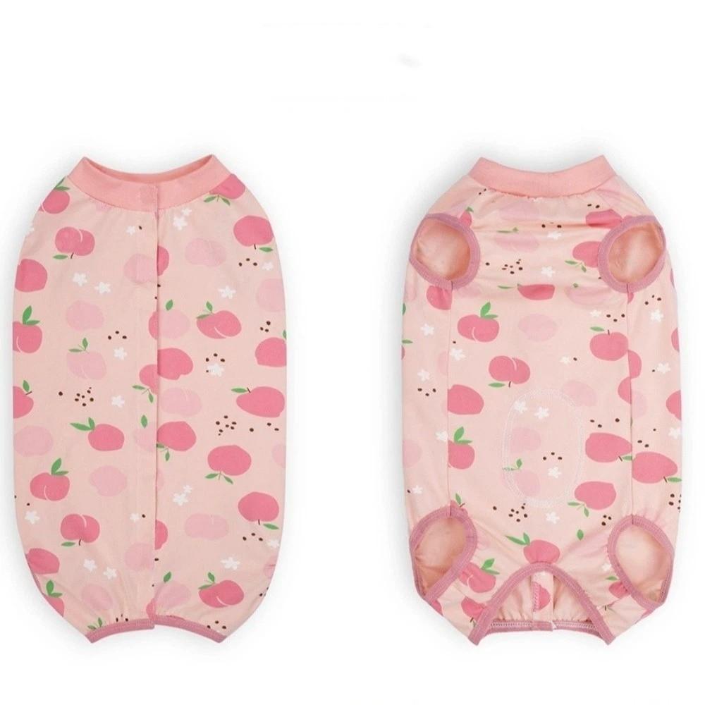 Animal Print Dog Recovery Suit Cotton Dog Sterilization Suit Dog Jumpsuit Wound Protection