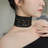 Sexy Hollow Out Floral Lace Fake Collar Elastic Lace Wide Scarf Dance Collarbone Chain Bridal Wedding Necklace Decoration