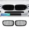 Glossy Black Front Kidney Sport Grill Grille Single Slat For BMW X5 F15 X6 F16 X5M F85 Mesh Replace Racing Grills