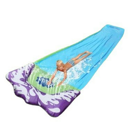 PVC Children's Double Water Slide with Sprinkler - Parent-Child Outdoor Surfboard Toy