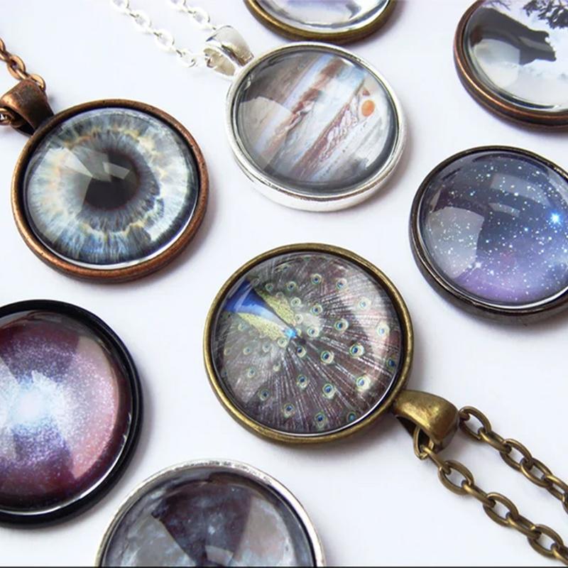 Wheel of Hekate Goddess Symbol Pendant Necklace Hecate Witchcraft Wicca Triple Moon Handmade Pendant Necklace