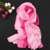 LaMaxPa 2019 New Soft Women Gradient Silk Scarf Autumn Winter Long Bandana Shawls and Wraps Female Hijab Luxury Echarpe Pashmina