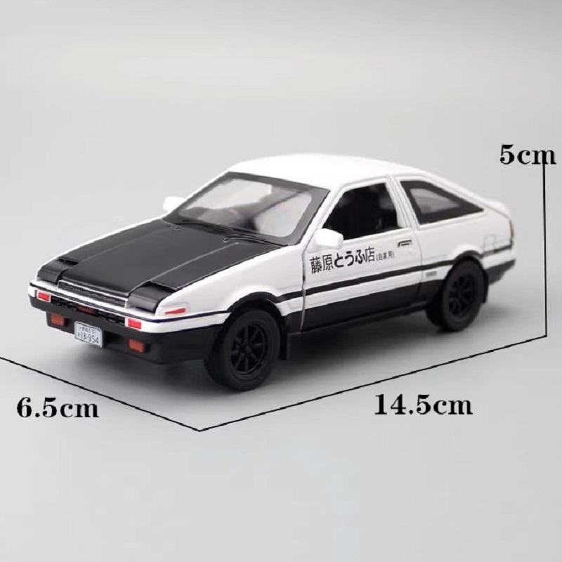 Масштаб 1/32 AE86 Initial D Модель Автомобиля Игрушка Сплав Литье под Давлением Звук Свет Оттяжка Классическая Симуляция Коллекция Моделей Транспортных Средств для Ребенка