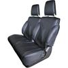 Seat Covers for Suzuki Jimny & Sierra & Nomad (JB64/JB74/JC74) Front Seats 2-Piece Set Black Leatherette