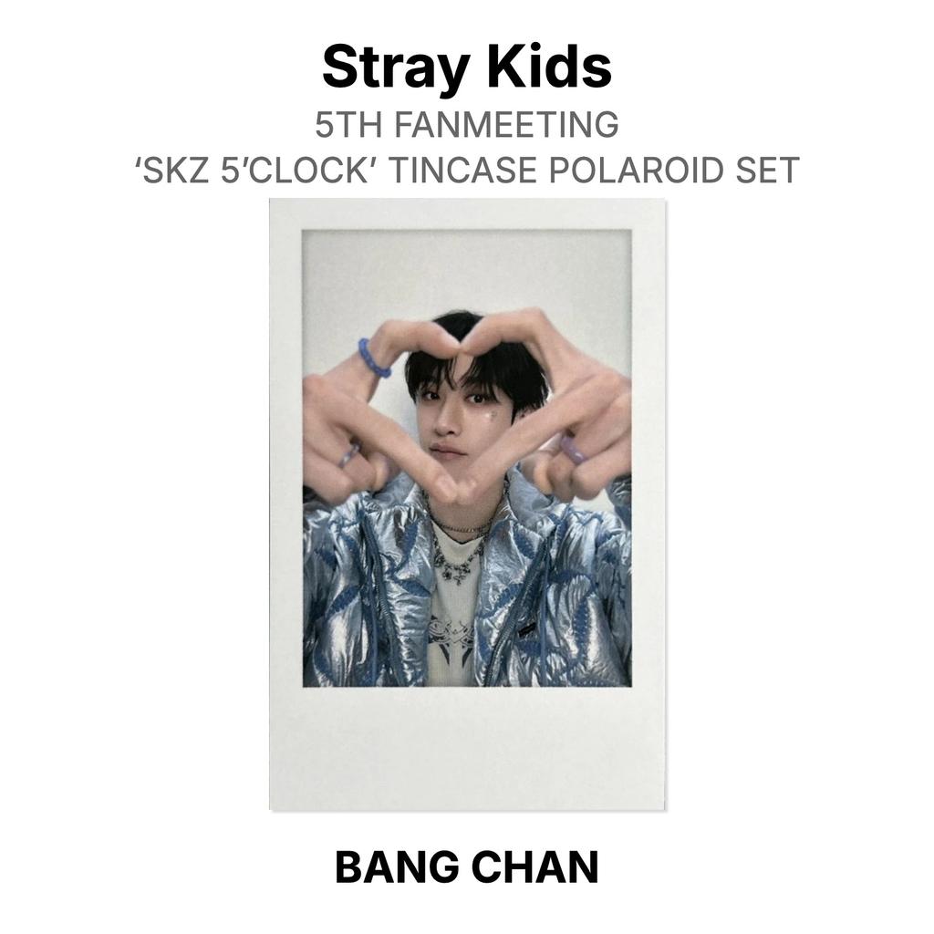 Stray Kids 5-й ФАНМИЛИНГ ‘SKZ 5’CLOCK’ НАБОР В МЕТАЛЛИЧЕСКОМ КЕЙСЕ ПОЛАРОИДЫ Официальная Фотокарточка