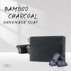 Natural Bamboo Charcoal Essential Oil Soap 2 Piece Set, Handcrafted Bar for Facial Cleansing Body Wash and Bath, Gentle Skin Care