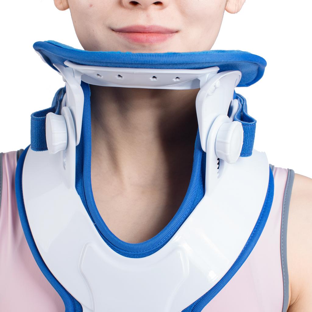 Neck Brace Support Orthosis, Adjustable Cervical Collar, Fixable Neck Posture Corrector, Traction Spine Alignment