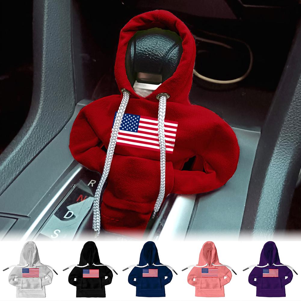 Car Gear Lever Cover Hoodie Car Gear Lever Hood Lining Gear Lever Handle Set Accessories