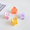 Популярная заколка-краб для волос с матовым цветком 4 см: Элегантный женский аксессуар для хвостиков и высоких причесок